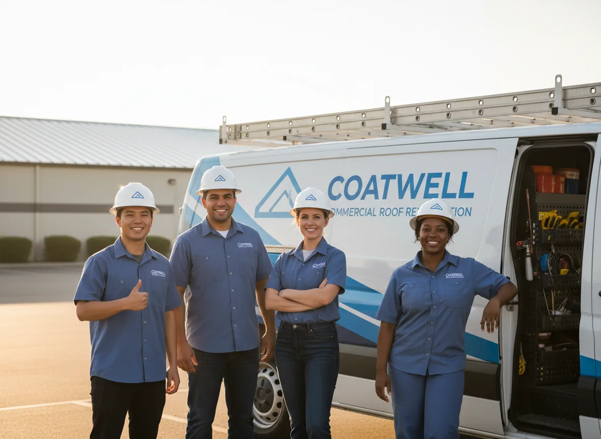 Commercial roof coating company in Worth, MO